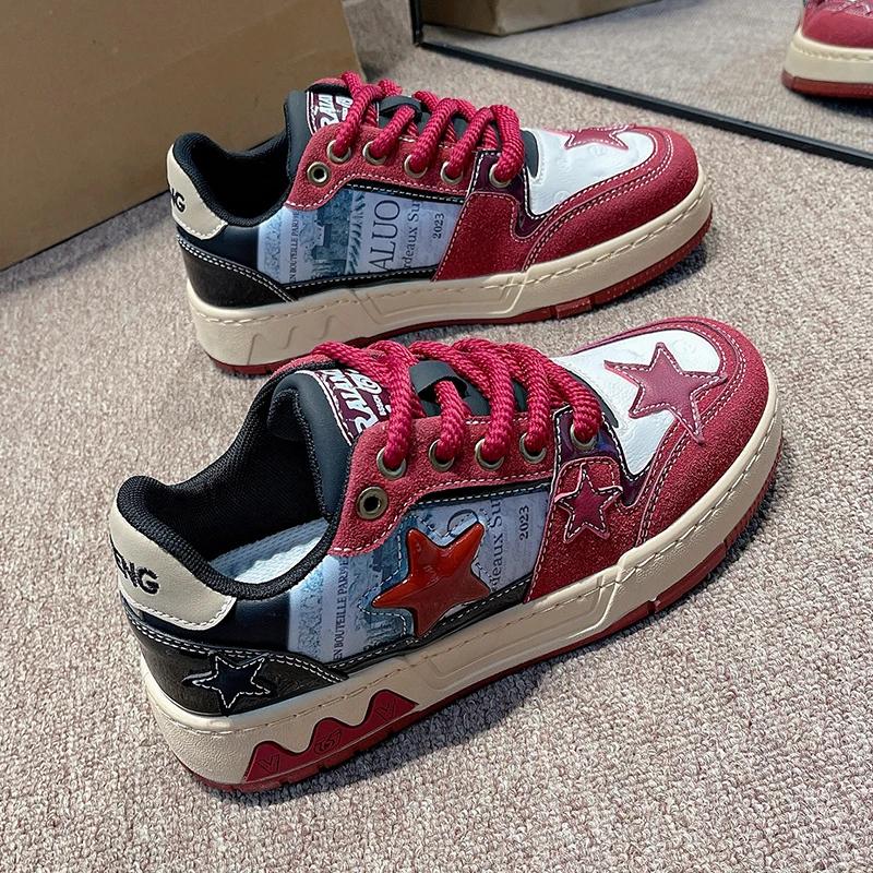 Design nou Star, pantofi sport versatili, casual, pentru femei, cu talpă groasă, înalți, pantofi la modă, mărimea 35-40, pentru femei, transport gratuit