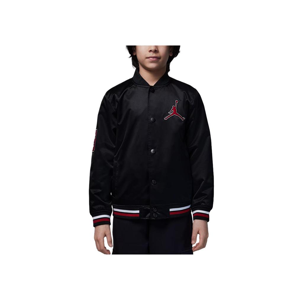 Jordan Jacket Stand Collar Comfortable Long Sleeve Fashionable Kids jackets Black IB8373-010
