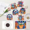 6Pcs Halloween Series Diamond Art Fridge Magnet Diamond Painting Refrigerator Magnet Diamond Painting Fridge Magnet for Adults Beginners