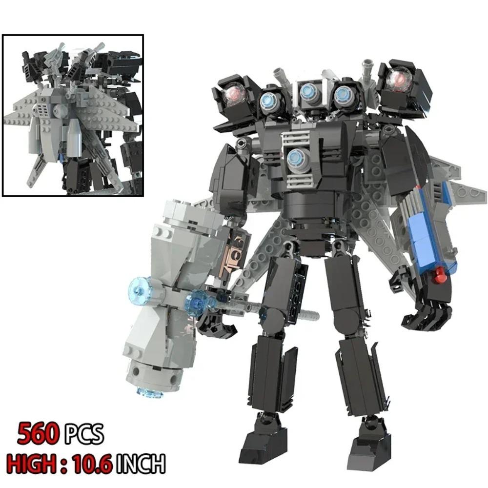 Moc Skibidi Toilet Action Figures Modello da costruzione Blocchi Camerman Titan Speakerman Surveillance Man TVMan Ragazzi Giocattoli per bambini Regali