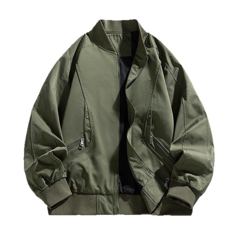 2025 Spring and Autumn American Fashion Brand Flight Suit Jacket, Men's and Women's Baseball Collar Jackets, Loose Jackets, and Padded Jackets