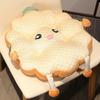 Chair Toast Cartoon Cushion With Soft Plush Material For Decor Home