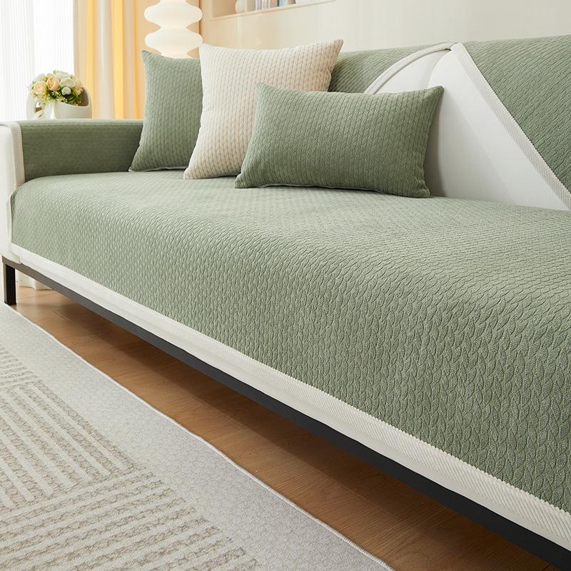 Solid Color Sofa Cushion Four-season Universal Fabric Living Room Simple Sofa Seat Cushion Non-slip Armrest Back Towel