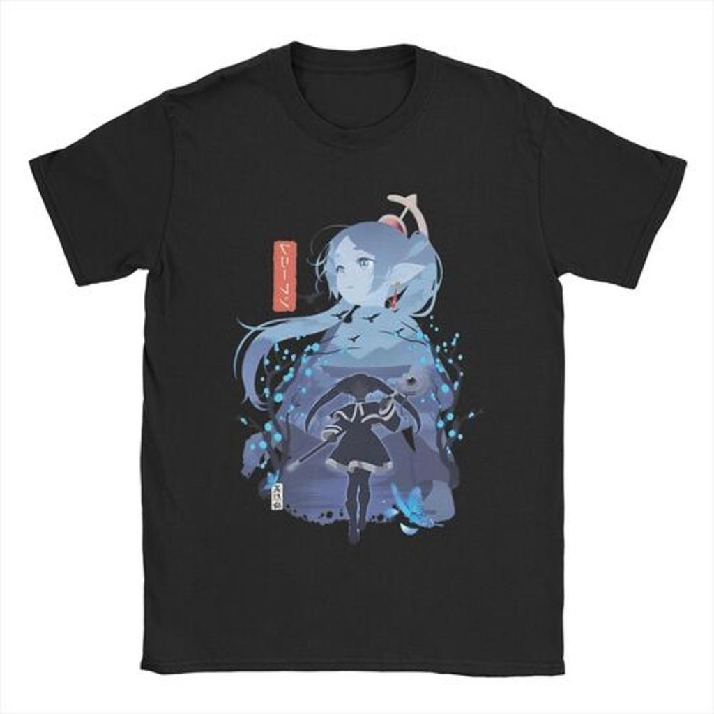 Anime Beyond Journeys End Japanese T Shirt for Men Women Cotton  TShirt Round Neck Sousou No Frieren Tees Clothes Plus Size