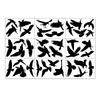9pcs Anti-collision Bird Glass for Windows Sticker Static Electricity Removable for Windows Grille Warnings Wall Sticker