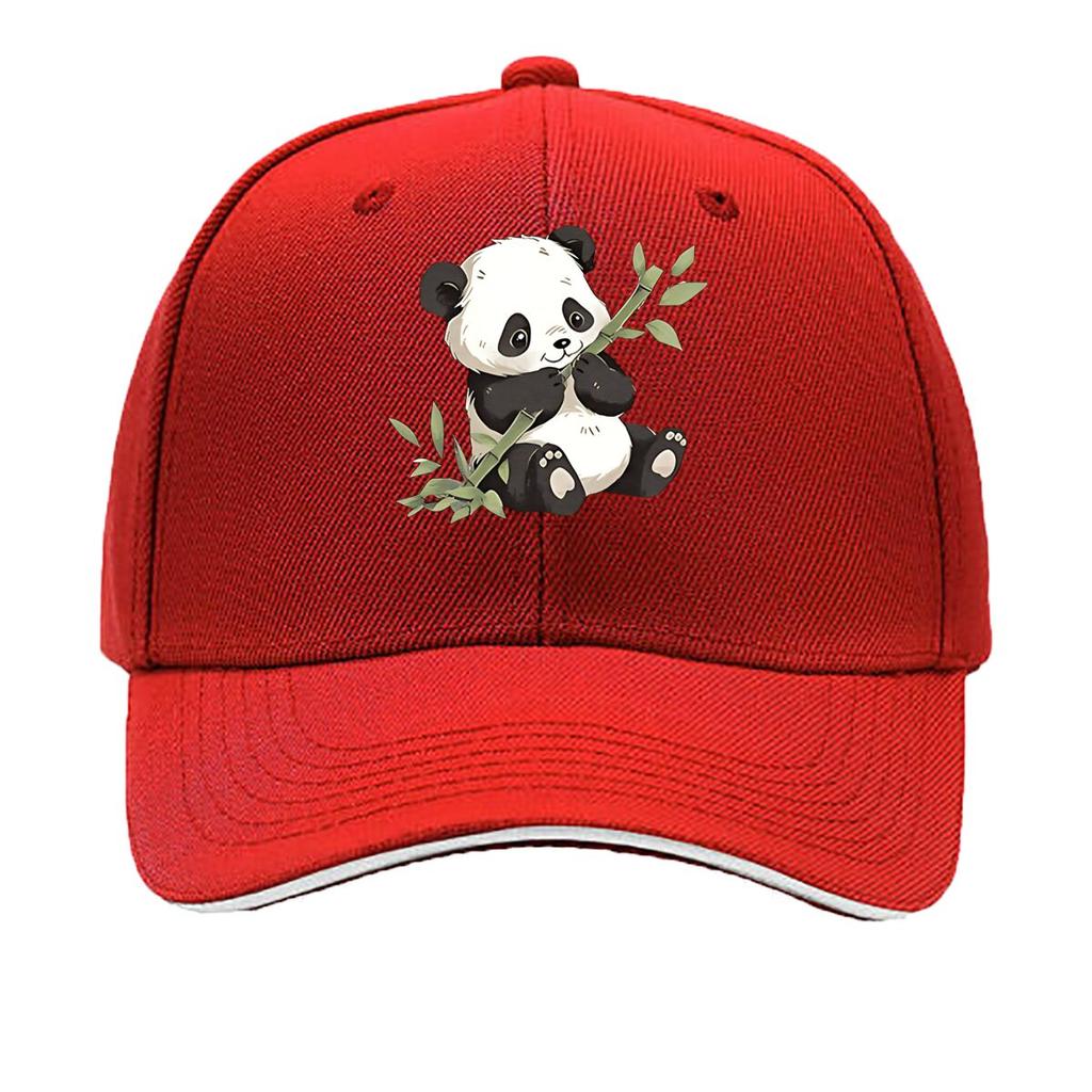 Unisexs Vintage Panda Print Lettering Retro Baseball Cap Lightweight Adjustable Hat Suitable for C Sandwich Baseball Cap