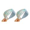 2 Piezas Diadema para Mujer Color Tie-Dye Diseño de Nudo Tejido Suave Aro Ancho para el Cabello Ligero Elástico Accesorio para el Cabello