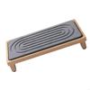 Natural Bamboos Counter Mat Absorbent Drip Dry Tray for Bathroom Kitchen X3UC