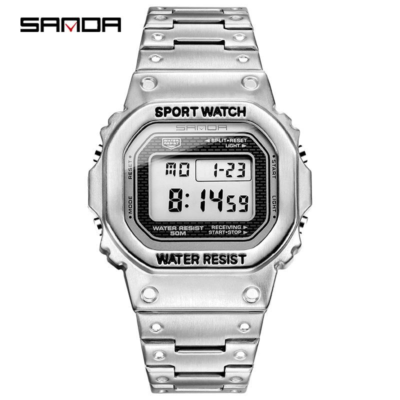 Sanda Classic Waterproof Digital Sport Watch for Men and Women