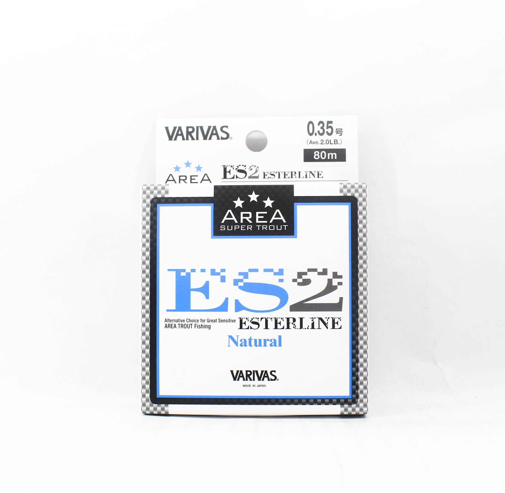 Varivas Ester Line Trout Area ES2 Natural 80m 0.35, 2lb (0518) чистый