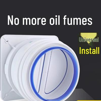 Universal Kitchen & Bathroom Exhaust Check Valve for Smoke Prevention