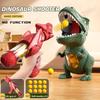 Children playing dinosaurs ducks shooting toy guns parent-child interactive battles boys' air soft bullet guns