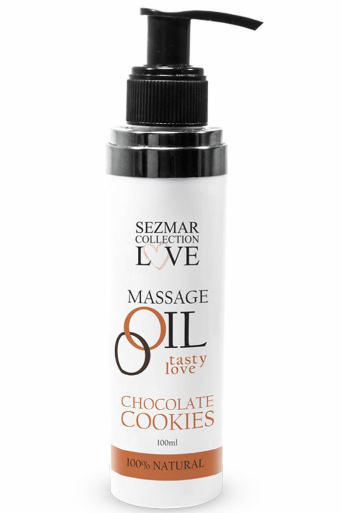 Edible Massage Oil Cookie Chocolate 100ml 100% Natural Sez002 A
