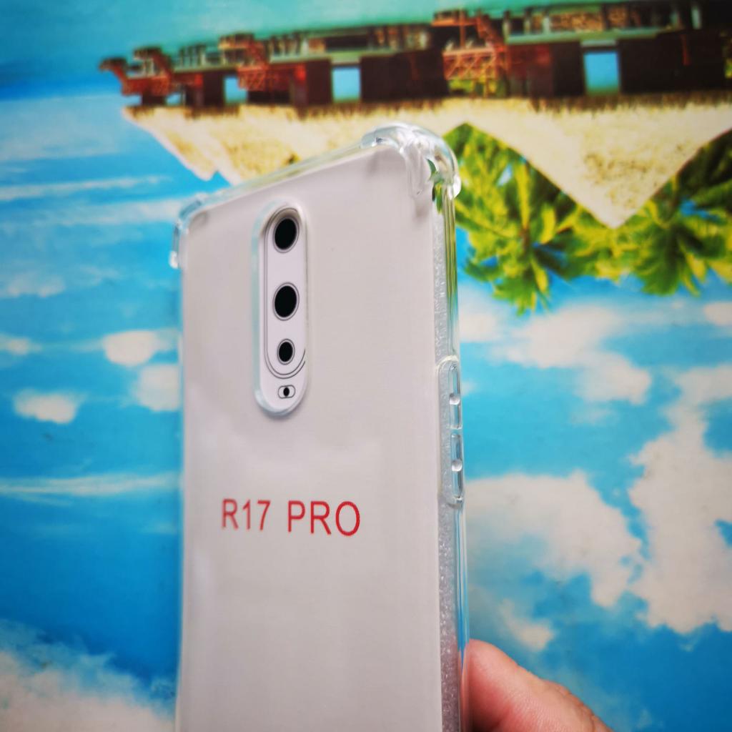 R17 PRO Militärische Qualität Transparente Weiche TPU Handyhülle mit Umhängeband & Sturzsicherem Design