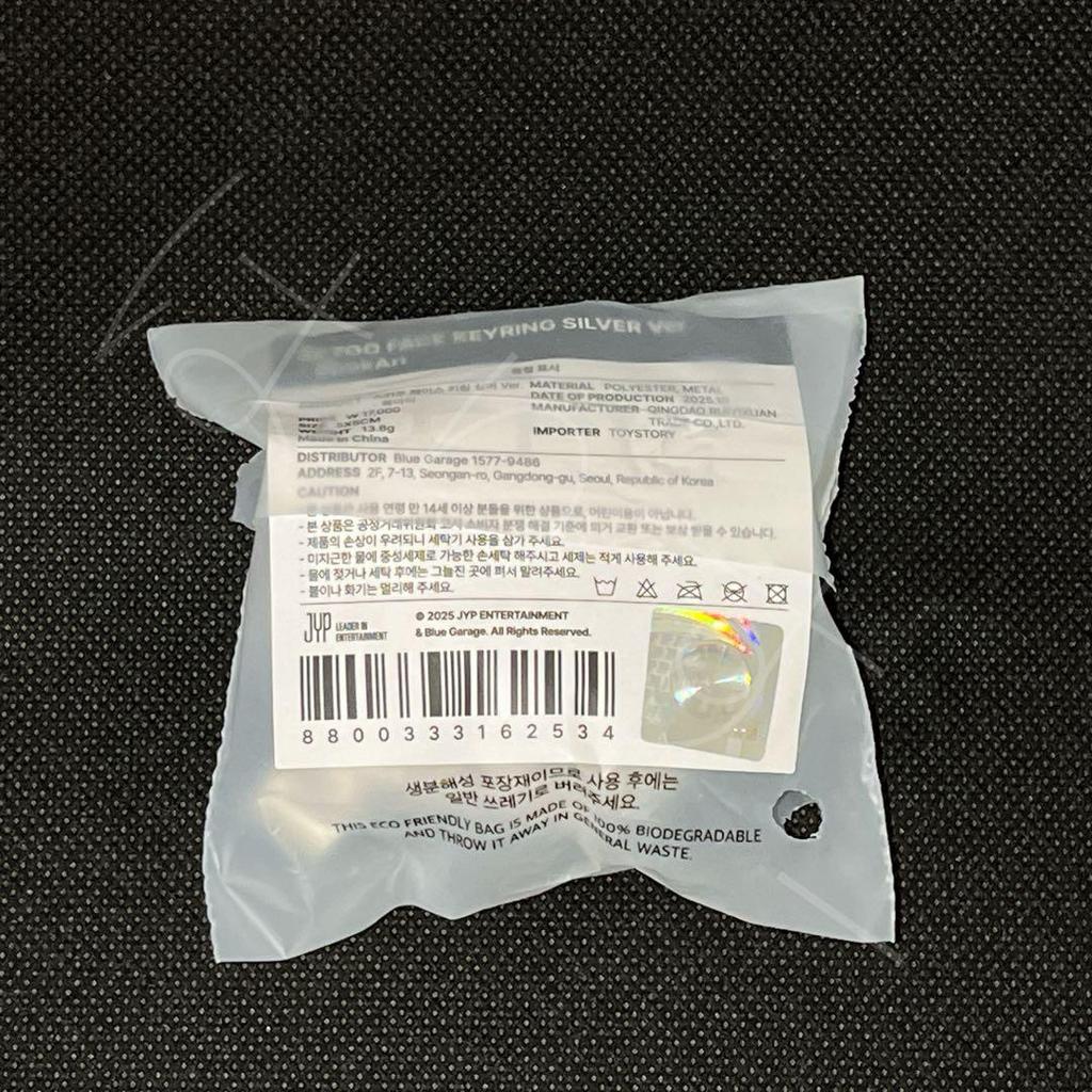 [USED] StrayKids Pogari skzoo Silver Keyring