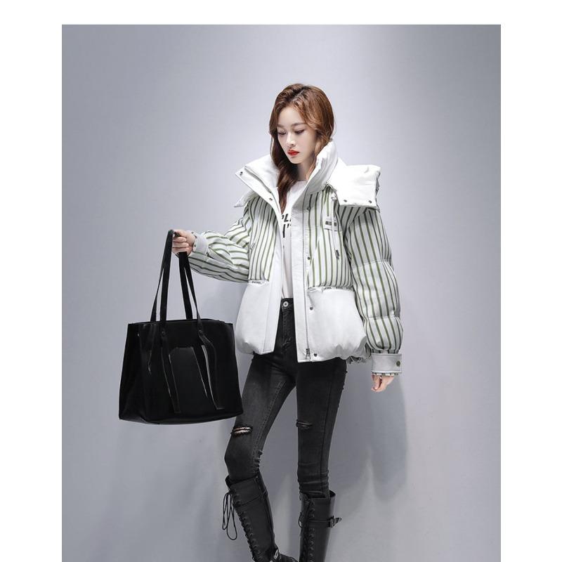 Short Winter Puffer Jacket Women Youth Fashion Quilted Coat Small Size High Quality Brand