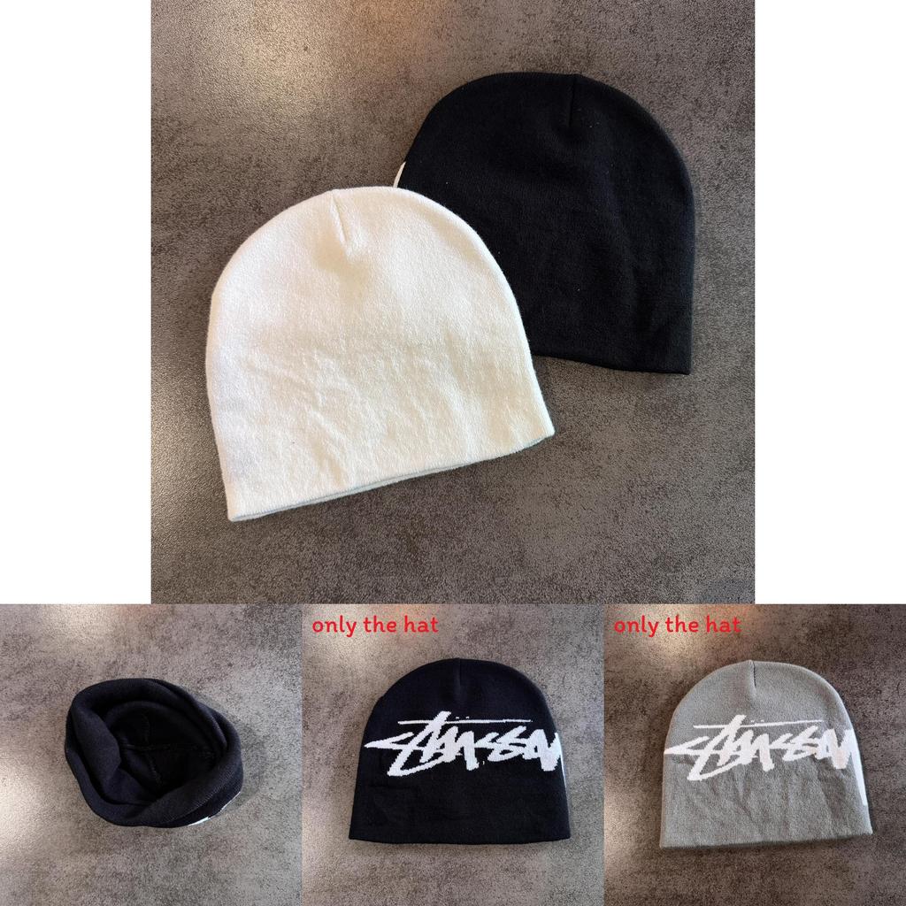 Solid Color Letter Pattern Neutral Warm Knitted Hat For Teen Casualwear And Seasonal Warmth