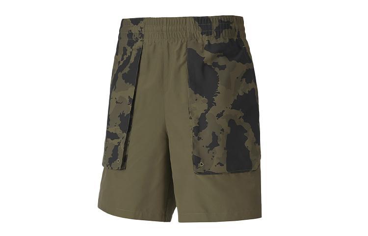 PUMA Casual Shorts Men s Brown Olive Moderate 519027-02 S