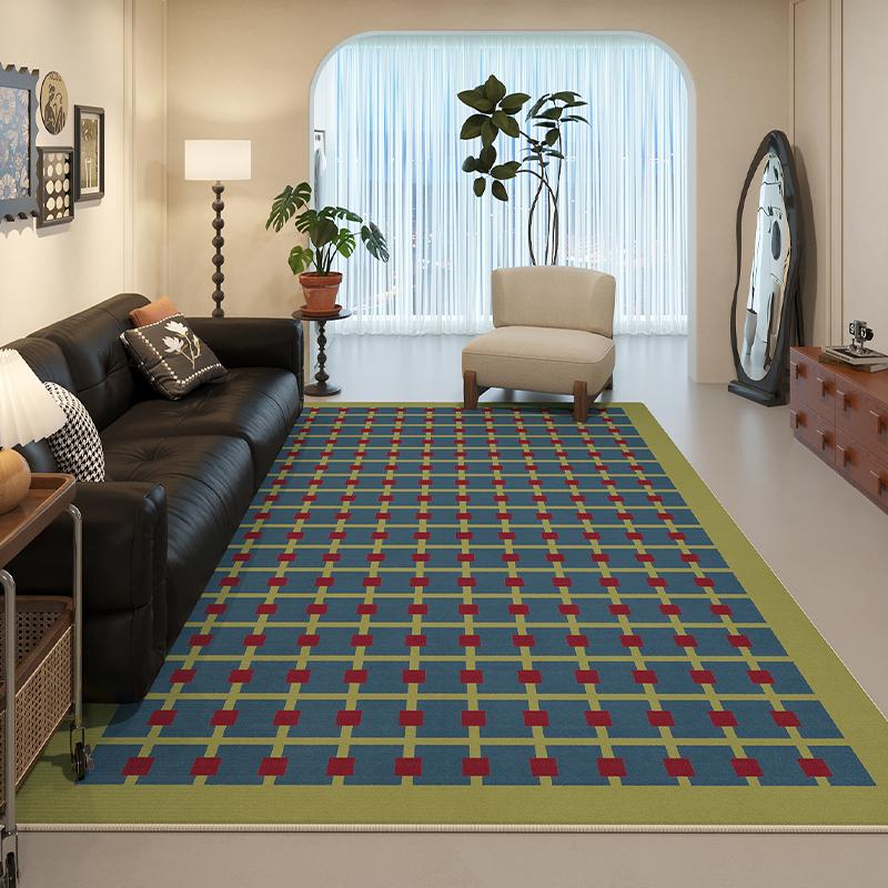 Retro Style Carpets for Living Room Large Area Bedroom Decor Waterproof Carpet Washable Lounge Floor Mat Anti-slip Cloakroom Rug