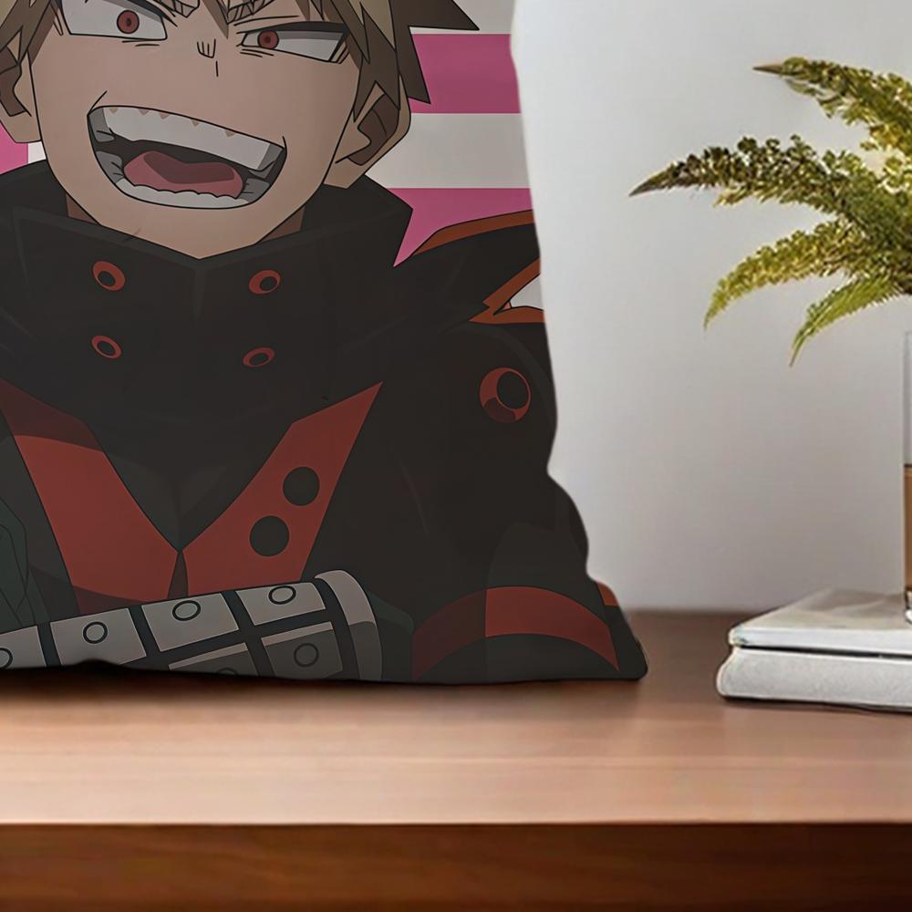 Katsuki Bakugo My Hero cushion cover For Pillow Sofa Printing Decoration Room Home Office Coffee Shop Car Nordic Simplicity