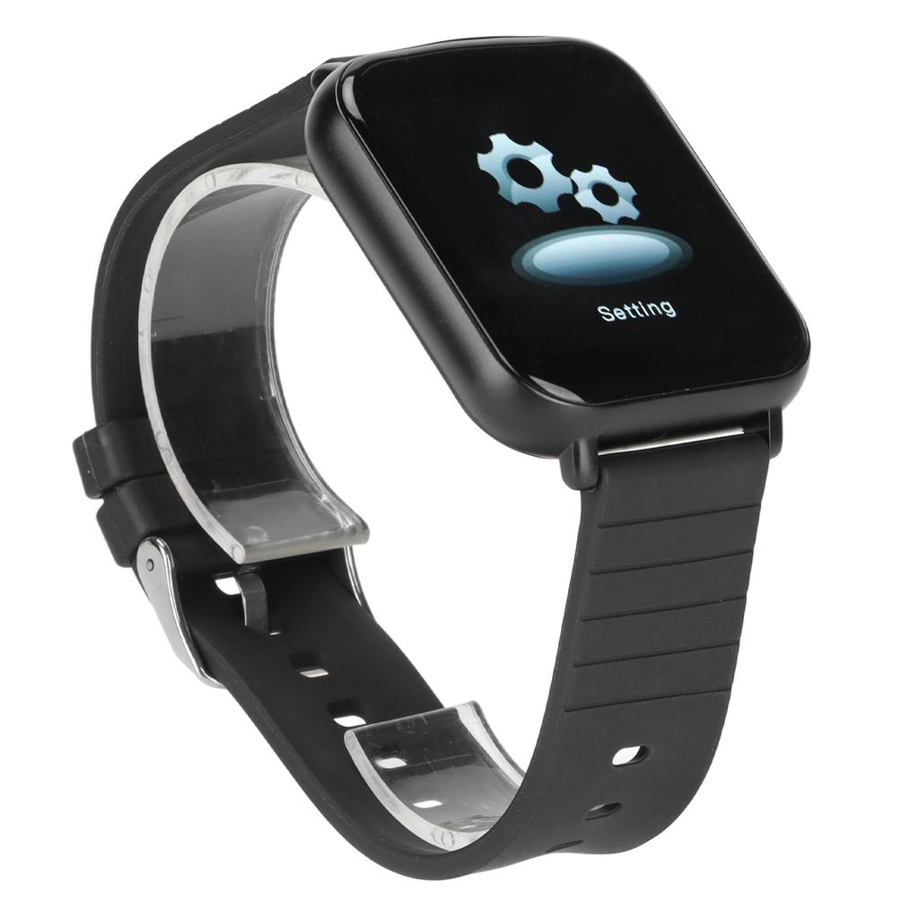 Z3 1,54-Zoll Smartwatch mit 240x240 IPS-Farbbildschirm Wasserdicht Herzfrequenz Fitnessuhren Schwarz