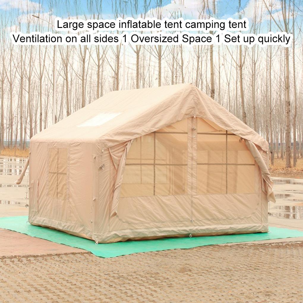 1pcs Inflatable Tent for Camping 6-8 Person Ultra-Quick Setup Blow Up Tent, 129.17 Square Feets 4 Season Inflatable Tent