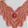 Red Heavy Industry Beaded Mesh Yarn Diamond Cloth Sticker Clothing Dress Performance Clothes Front Collar Cloth Sticker Decorative Accessories