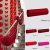 Red Wedding Drapes - Elastic Milk Silk Cloth for Stair Railings, Hallway, or Ceiling Decor