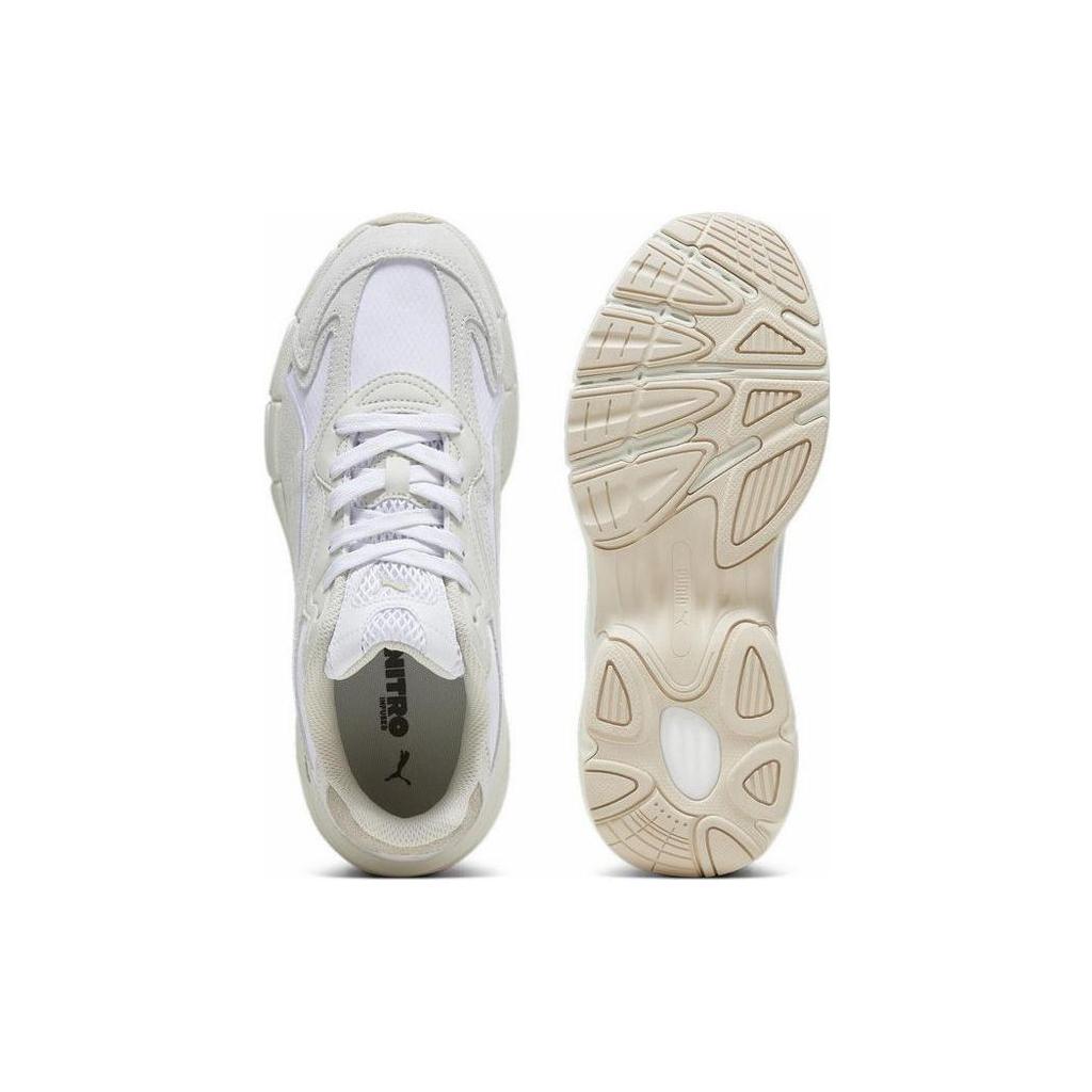 Puma Teveris Nitro Canyons Suede Comfortable Versatile Durable Low-Top Lifestyle Casual Shoes Unisex Casual Shoes White 392912-04