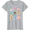Disney Princess and Bows Watercolor Portraits Collage T-Shirt