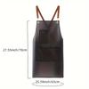 Waterproof Kitchen Apron Transparent Black Cleaning Aprons New Work Apron