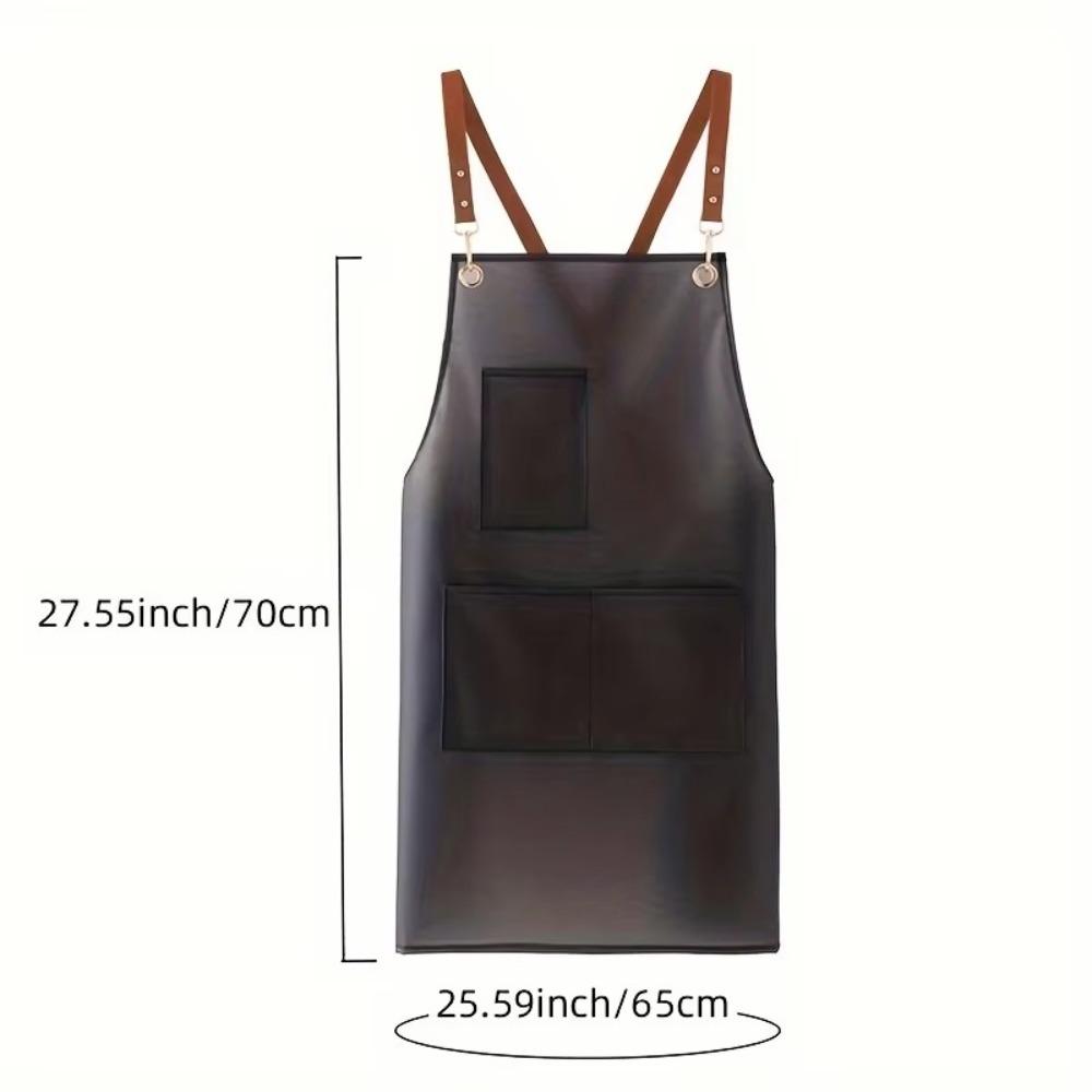 Waterproof Kitchen Apron Transparent Black Cleaning Aprons New Work Apron