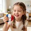Dumpling Squishy Toy Slow Rising Stress Relief Squeeze Toy with National Flag Print for Kids and Adults Home Office Decor