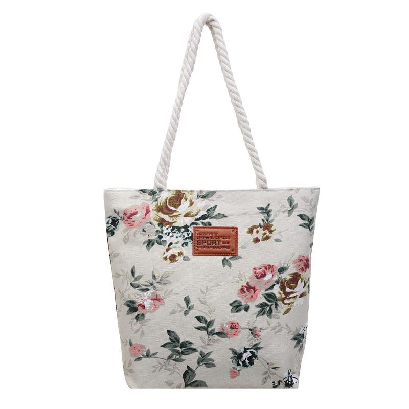 New Fresh Style Tote Bag for Women, Large Capacity Casual Shoulder Handbag, Commuter and Shopping Bag with Zipper