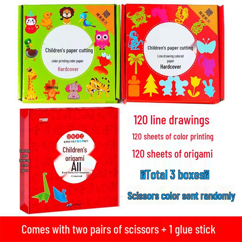 Children's Paper Cutting & Origami Craft Kit