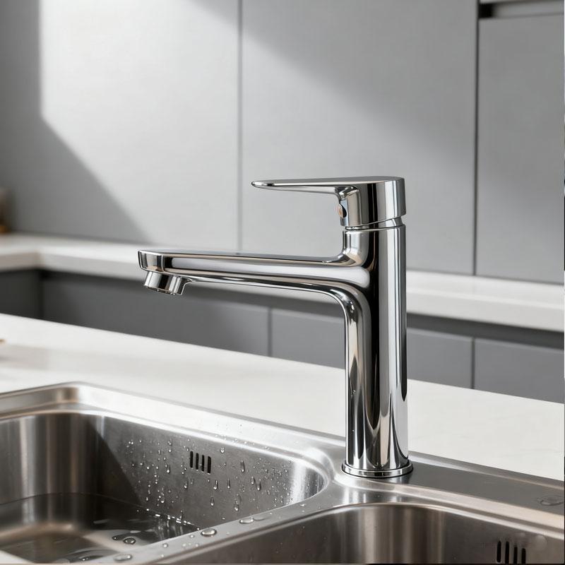 Bathroom Faucets Basin Faucet Bathtub Copper Single Hole Faucet with Water Pipe and Accessories Bathroom Faucet Home Accessories