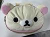 Cute 3D Bear Girl Elliptical Makeup Bag Portable Cartoon Storage Pouch