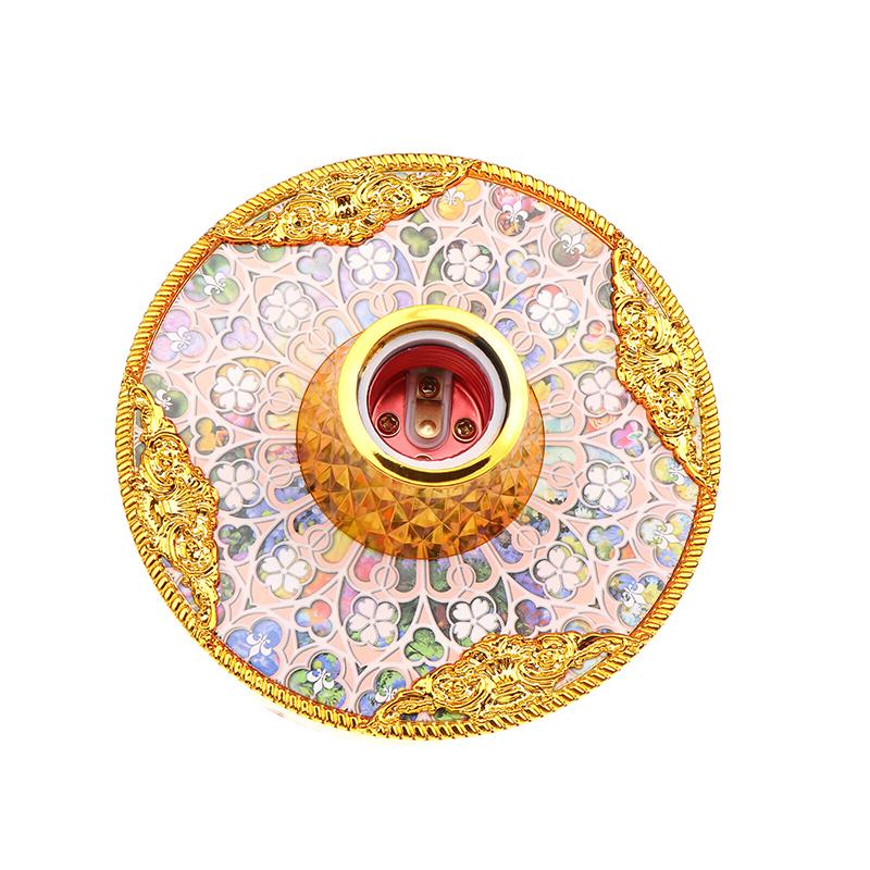 1Pc E27 Colored Pendant Lamp Holders Round Screw Fixed Base Socket Lamp Bulb Fixing Base Stand Light Bulb Holder