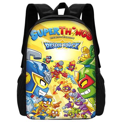 Mochila Escolar Super Zings SuperThings para Niños con Bolso al Hombro Estuches Mochilas Escolares para Niños Niñas Mejor Regalo