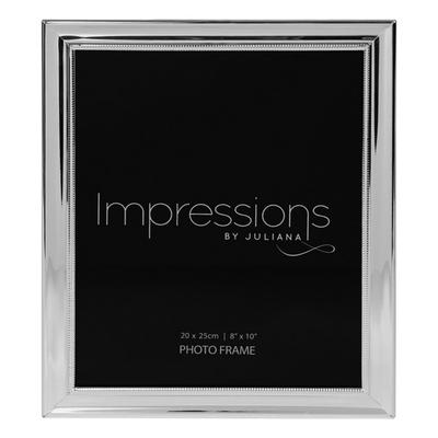 [R2665] - Silberner Design-Fotorahmen - 20x25 cm Foto