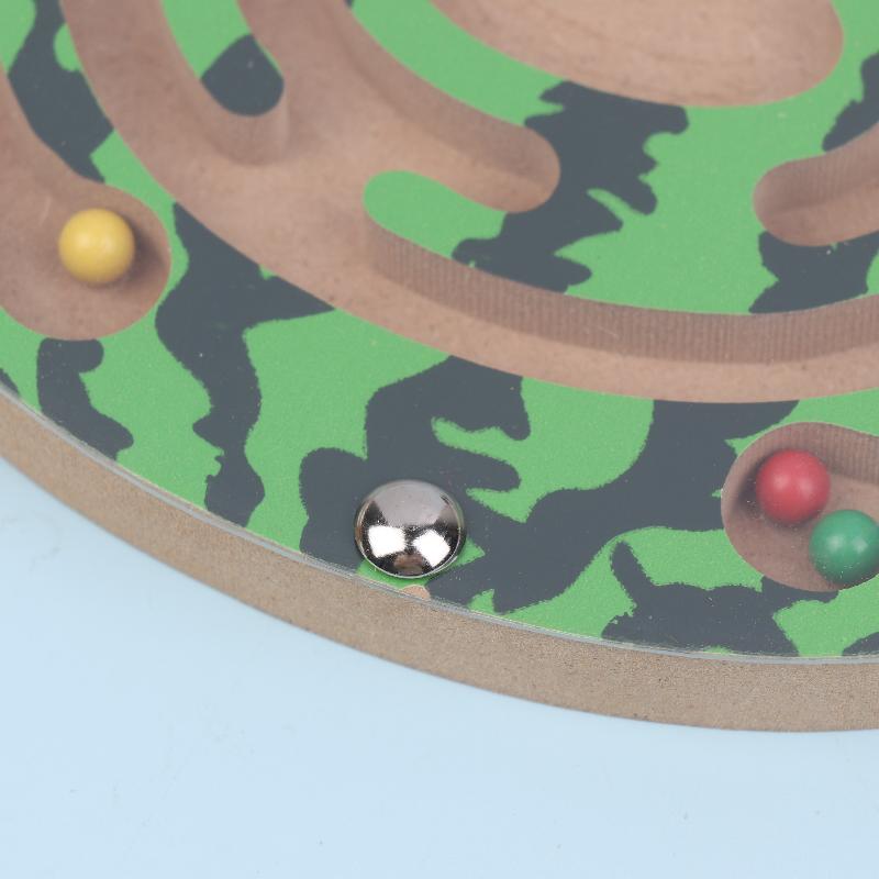 Magnetic Pen Maze Toy With Magnetic Beads, Wooden, Educational Early Childhood Toy, Kindergarten Gift Toy