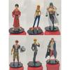 6pcs/set Cheap  Anime One Piece Luffy Zoro Nami Sanji Franky Shanks Boa Kids Figures Pvc Model Toys 16-18cm