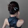 Moonlight Stone Lady Hair Stick Irregular Personality Simple Chinese Retro Butterfly Disc Hair Accessories Hairclip Jewelry