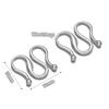 20pcs Stainless Steel W Shape Necklace Clasps Hooks for DIY  Jewelry Making Finding Bracelets Supplies Accessories Wholesale