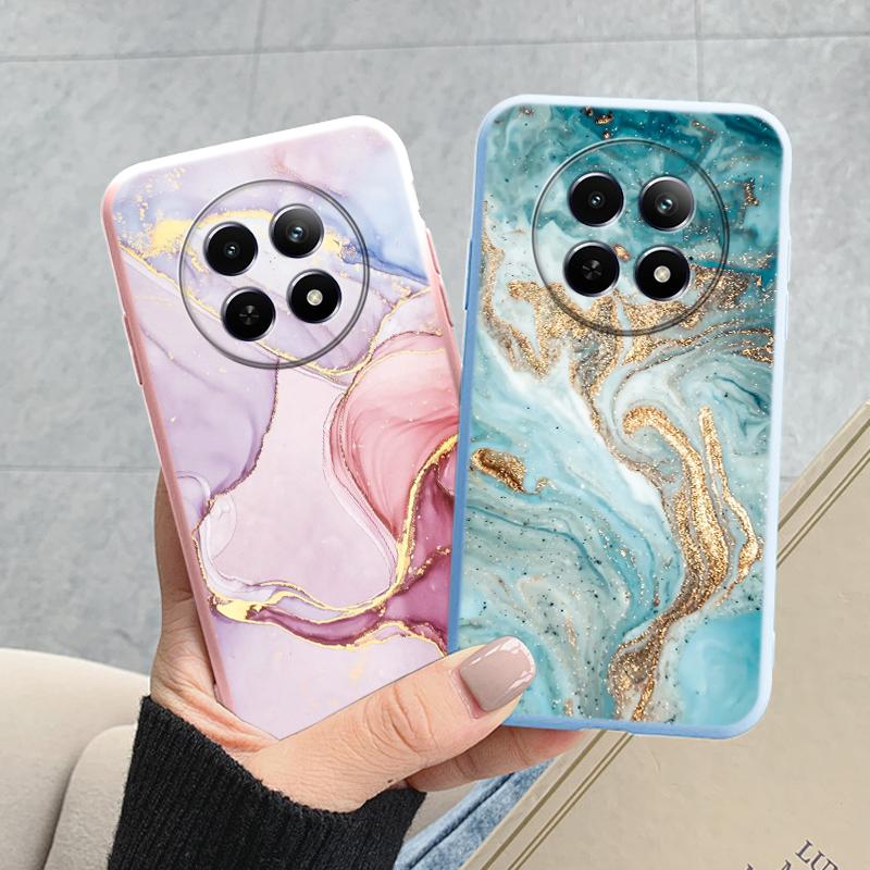 Luxury Case For Redmi 14C 4G 14R 5G A4 Note 14 Pro 5G Poco C75 Fundas Marble Art Pattern Soft TPU Protection Cover Shockproof