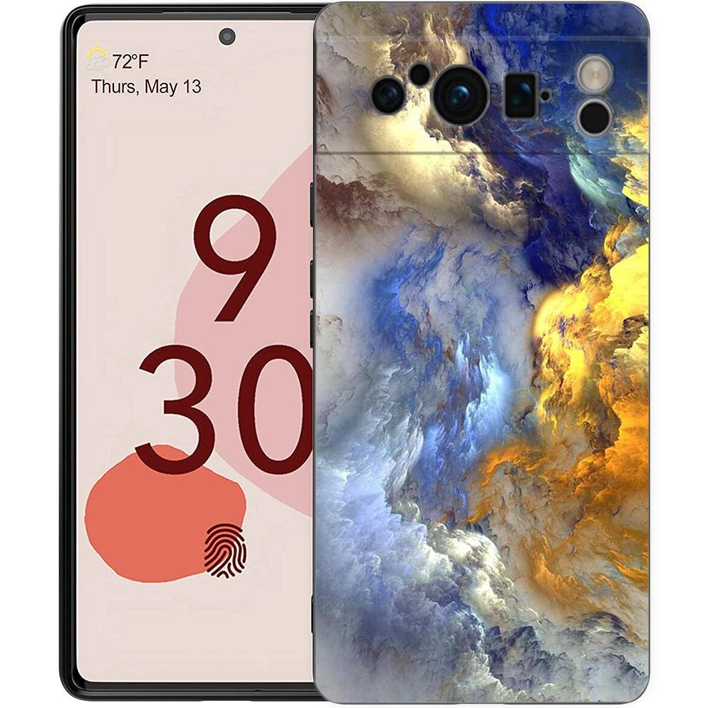

Ink wash starry sky galaxy Phone Case For Google Pixel 10 9 8 7 Pro 9A 8A 7A 6A 6 Pro XL Soft TPU Bumper Black Cover Pixel 7 Pro
