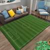 Soccer Field Design Carpet for Living Room or Bedroom Decor Green Rug Suitable for use as an anti-slip for living room bedroom sofas