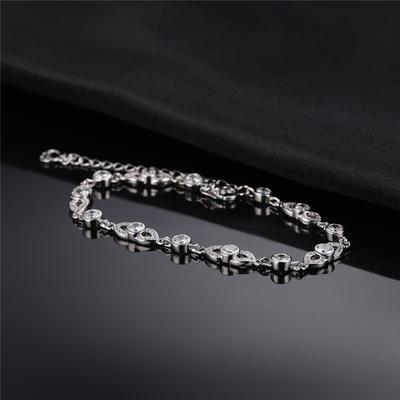 925 Sterling Silber Armbänder zur Hand für Frauen Klassischer klarer Zirkonia Halloween Jahrestag Geburtstagsgeschenke Edler Schmuck