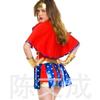 Superman with cape, Halloween dance queen dress, fluffy princess dress night bar DS dress