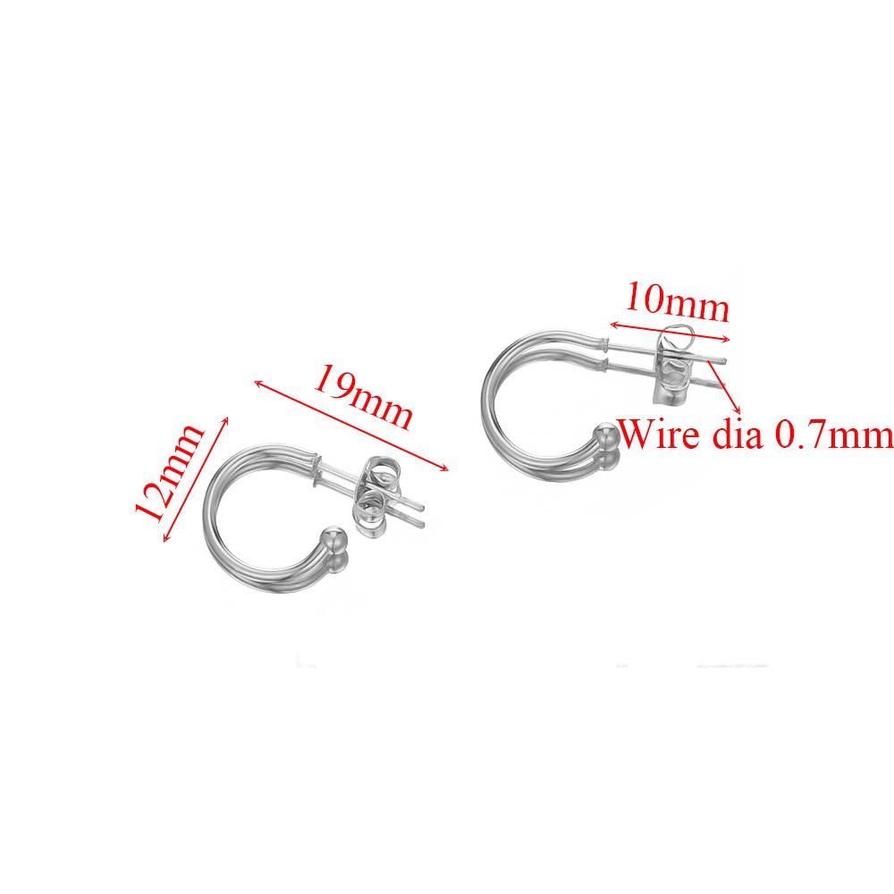 

10pcs Stainless Steel Ear Wire Earring Hooks Connector for DIY Jewelry Making Accessories Crafts Dangle Hoop Earrings Components